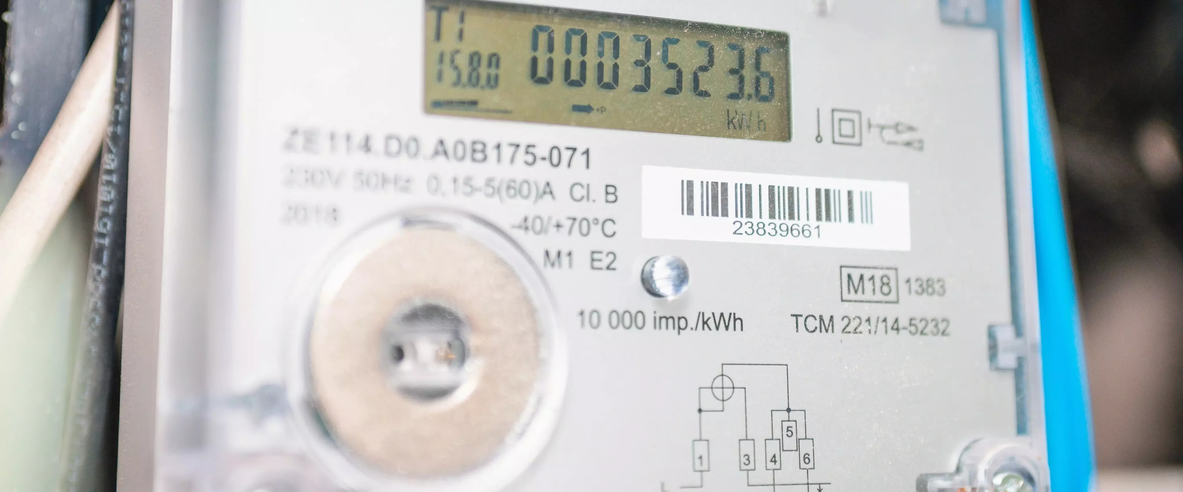 Nahaufnahme eines Smart Metes