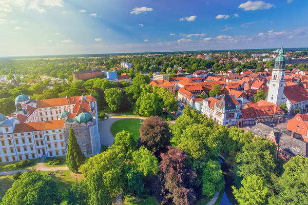 Die Stadt Celle aus der Vogelperspektive.