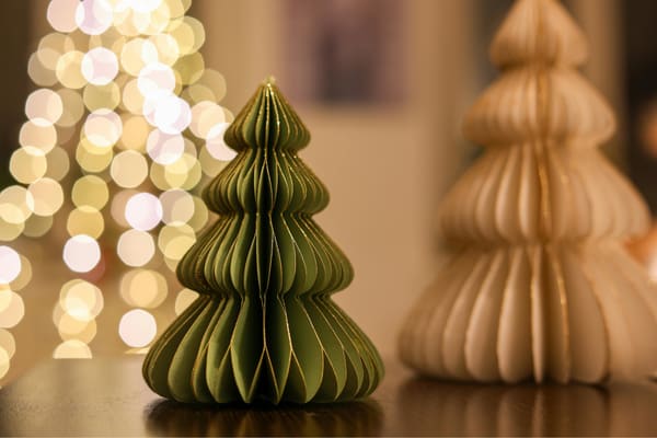 Deko Weihnachten mit Lichtern.