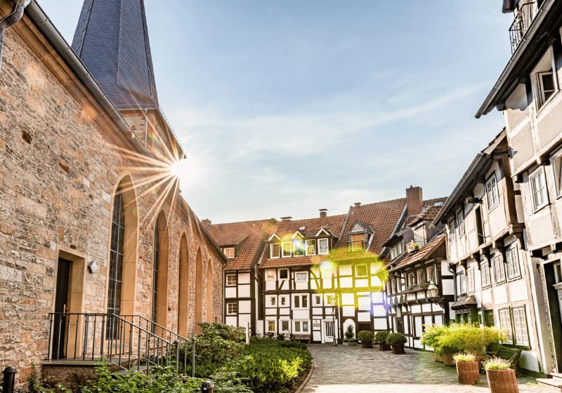 Die Altstadt von Gütersloh.