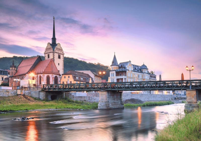 Historische Altstadt von Gera.