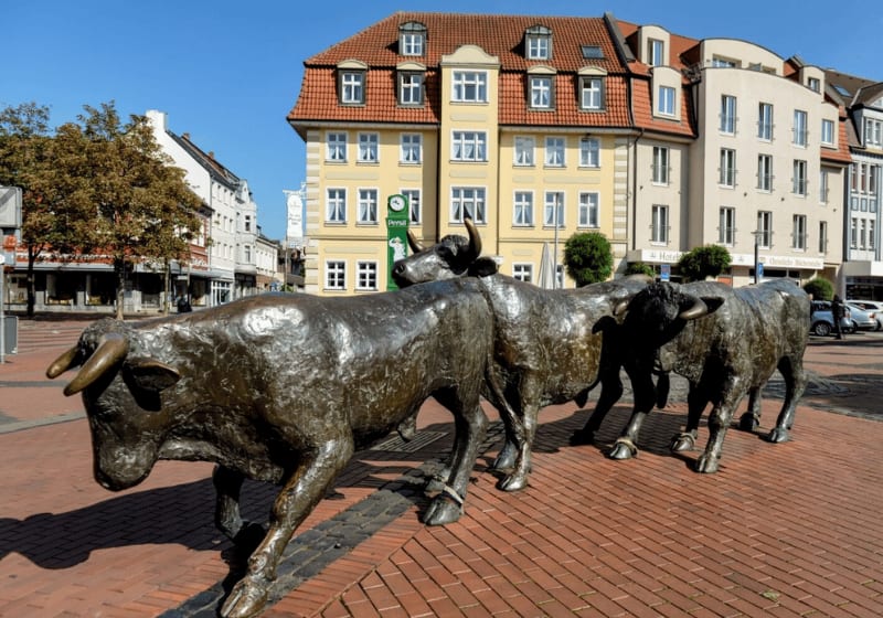 Der Ochsenzug in der Innenstadt von Lünen.