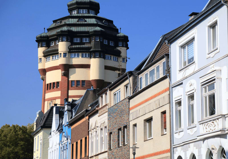 Der Wasserturm in Mönchengladbach.