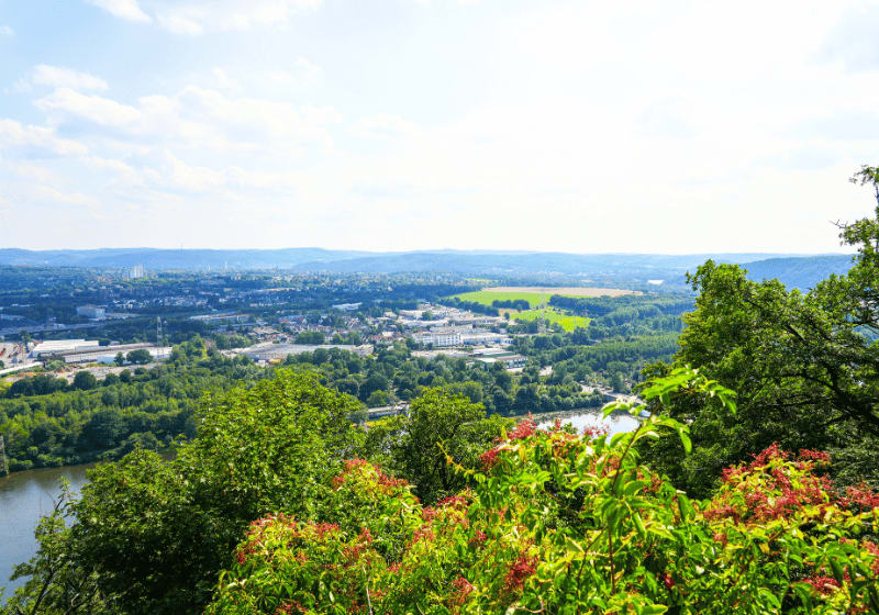 Ruhrgebiet Aussicht von oben.
