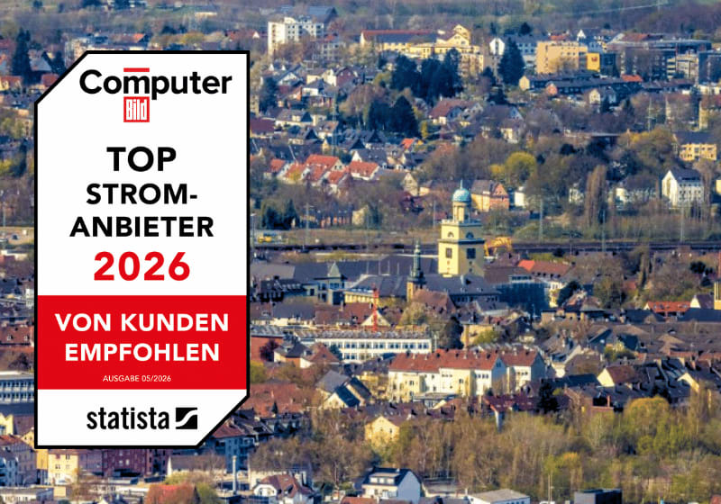 Ein Luftbild der Stadt Witten.