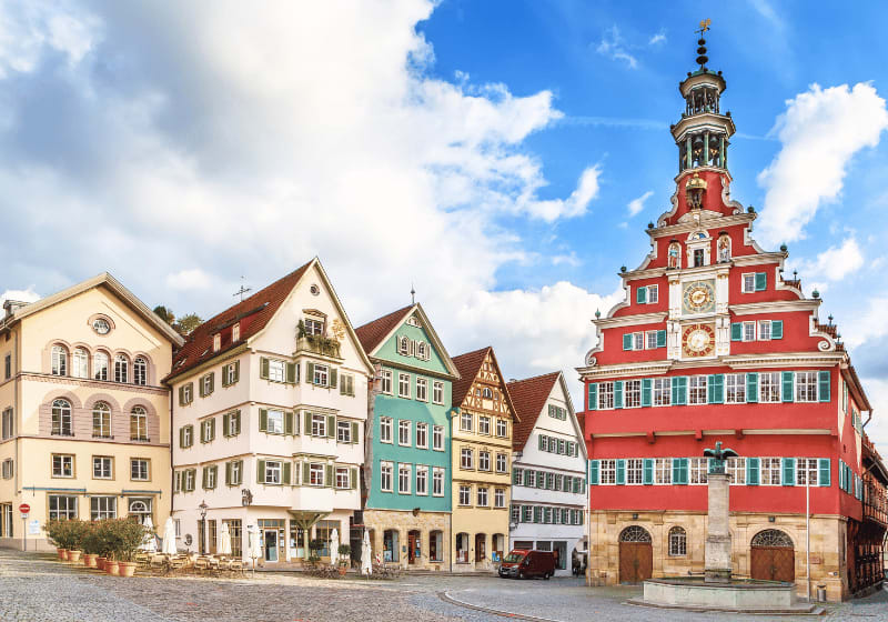 Stadt Gera mit Marktkirche.