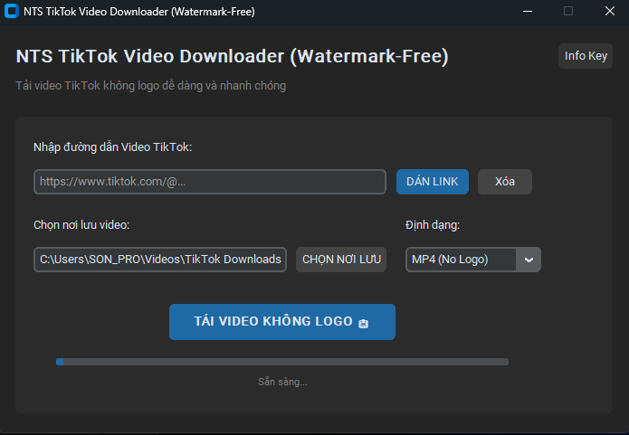 Tool Tải Video TikTok Hàng Loạt [No Watermark - Auto HWID Key - Bóc Tách Kênh Siêu Tốc]