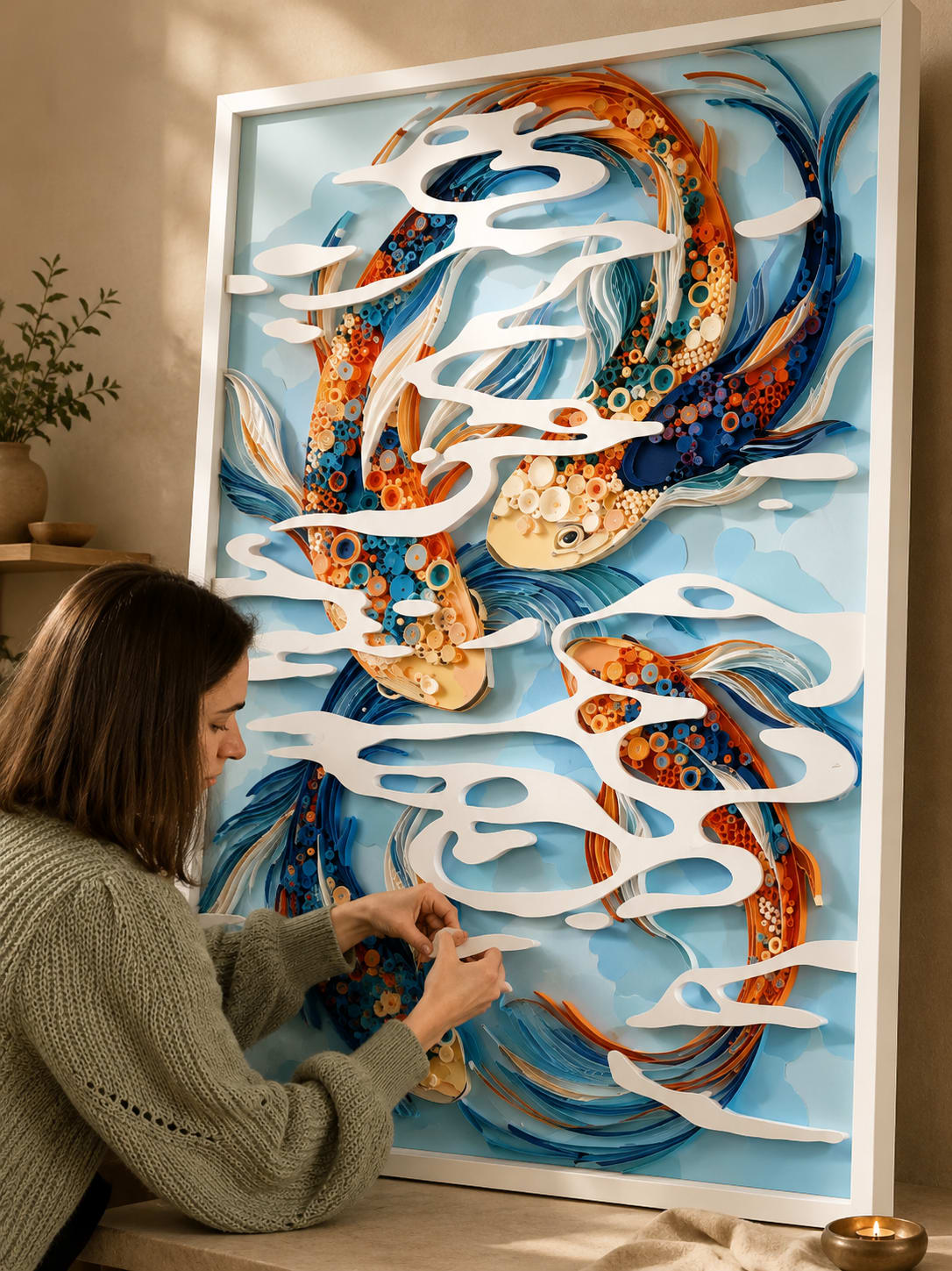 Large Quilled Wall Art (A2)