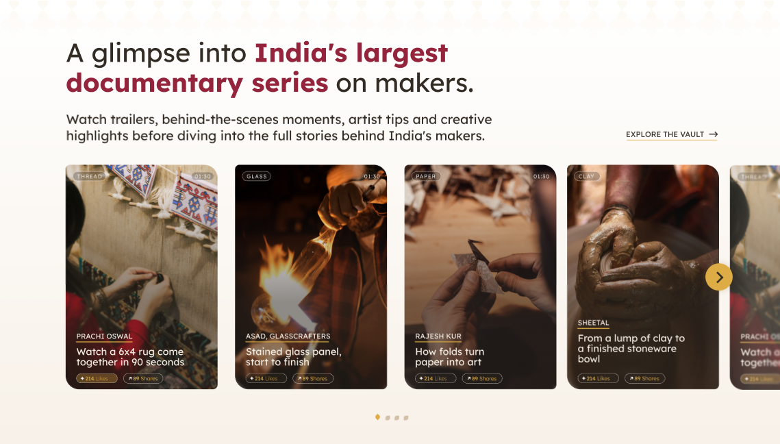 HobbyMela creative campaign featuring Indian craftists, handmade work, and stories celebrating makers and their creative journeys.