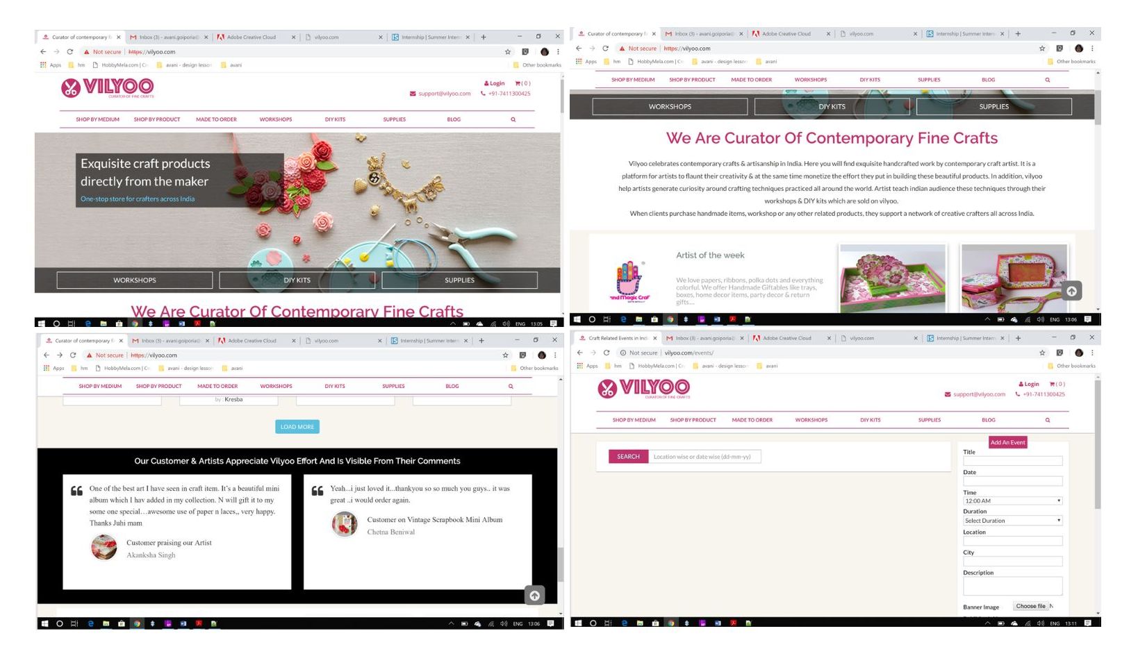 Screenshot of the VILYOO blog website showcasing its homepage and blog content