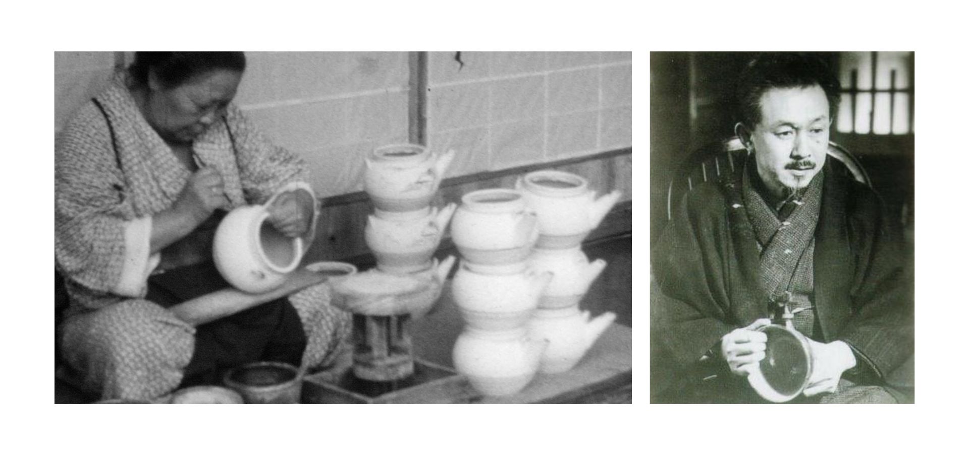 Soetsu Yanagi and the Mingei Movement, shown in historical photographs