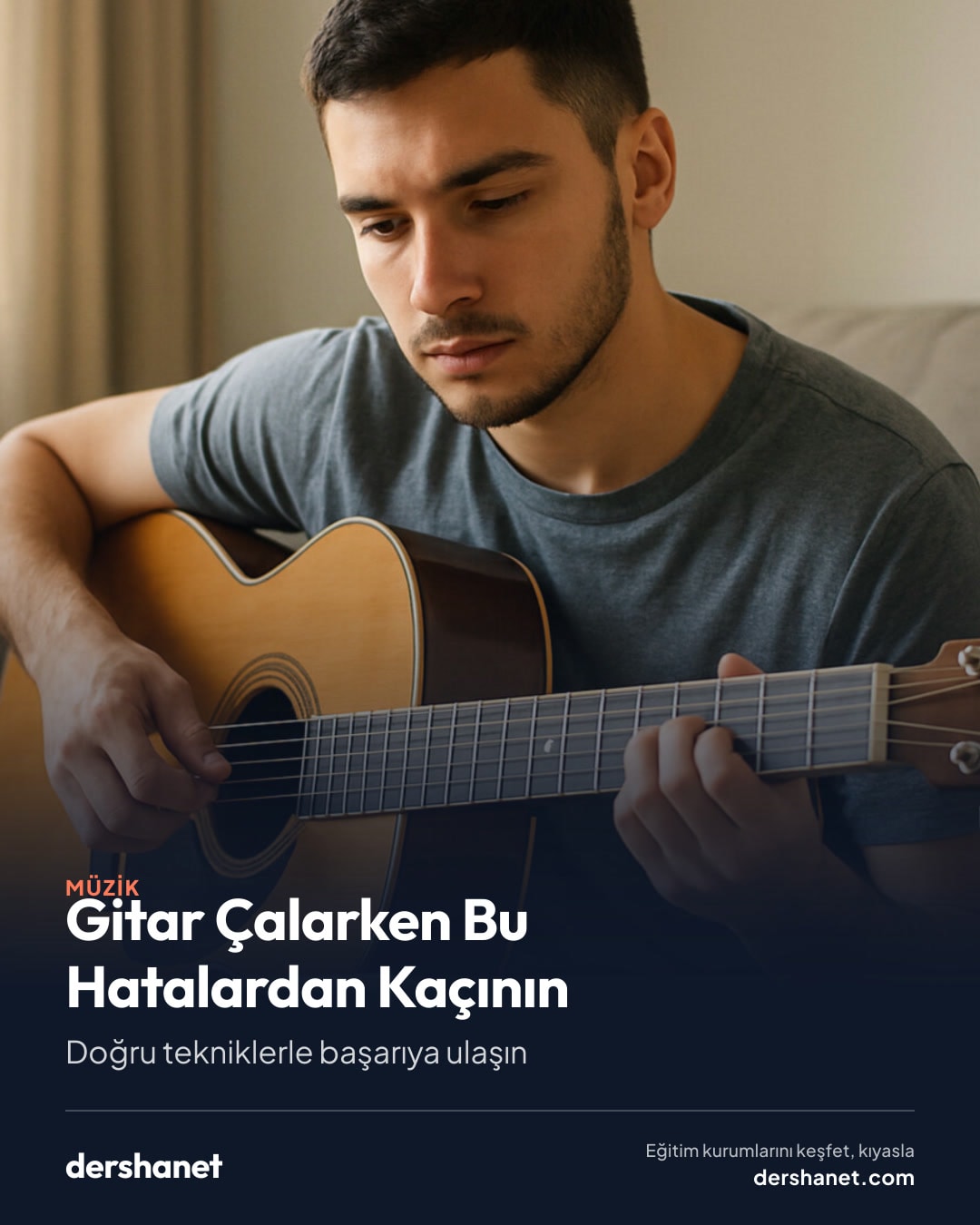 Gitar Çalmaya Başlarken Kaçınılması Gereken Yaygın Hatalar kapak görseli