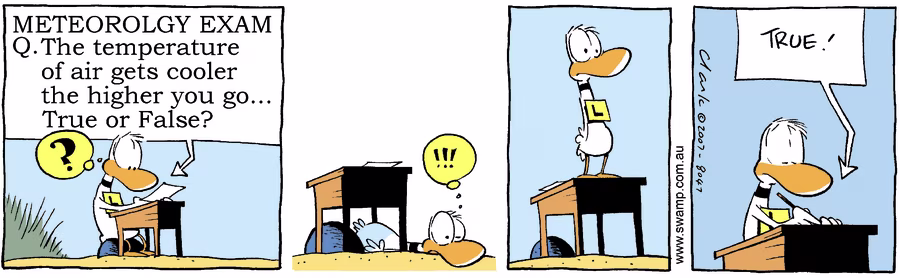 temperature gets cooler