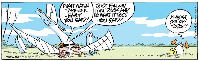 first water take-off