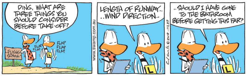 consider before take-off