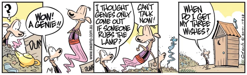 Chives Rat Surprised by Genie