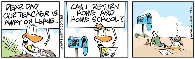 Ding Duck’s Teacher Away