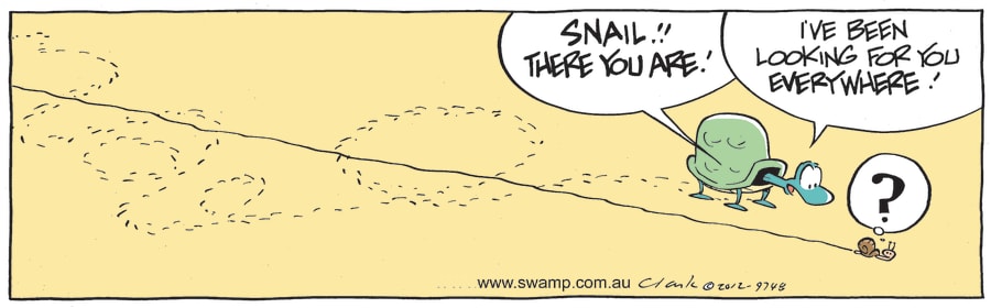 looking everywhere for Snail