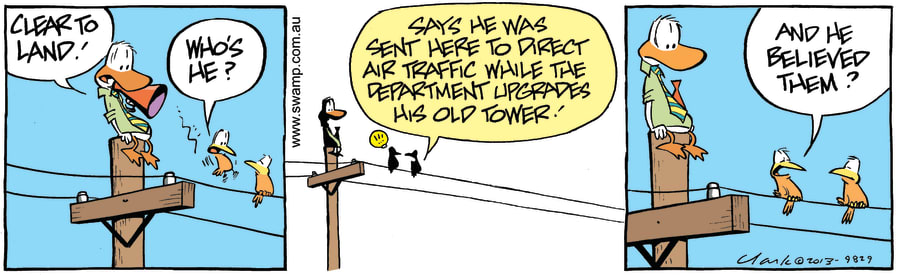Clear To Land Cartoon