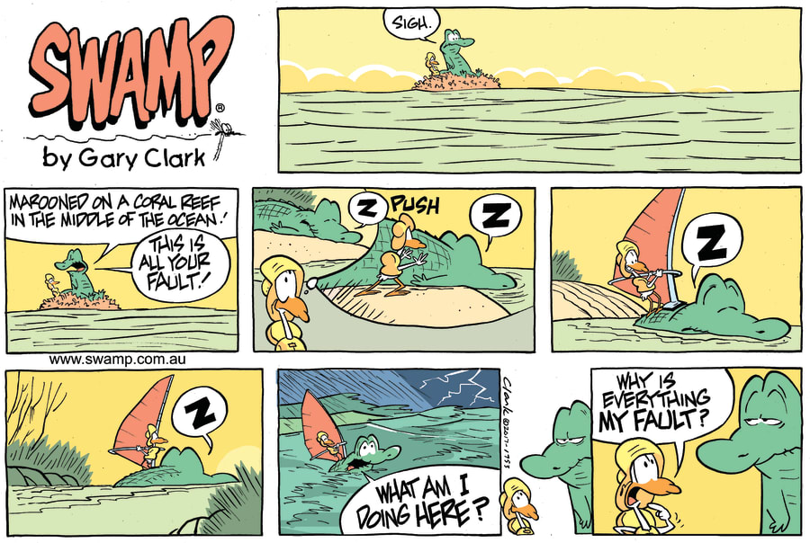 Nit Picker Bird Fault - Swamp Cartoons