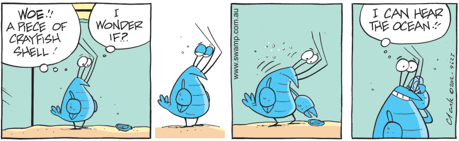 Bob the Crayfish shell surprise