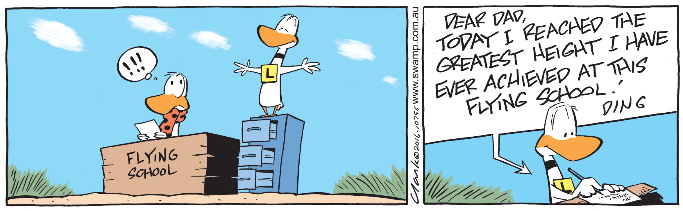 Ding Duck Height Comic