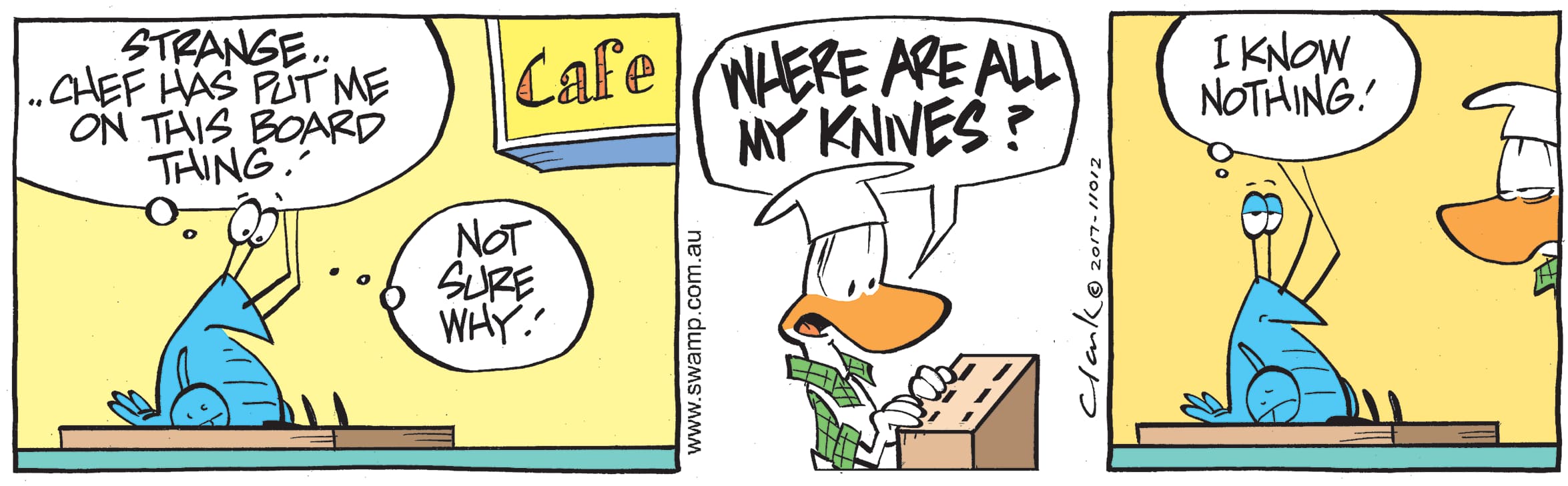 knives are missing