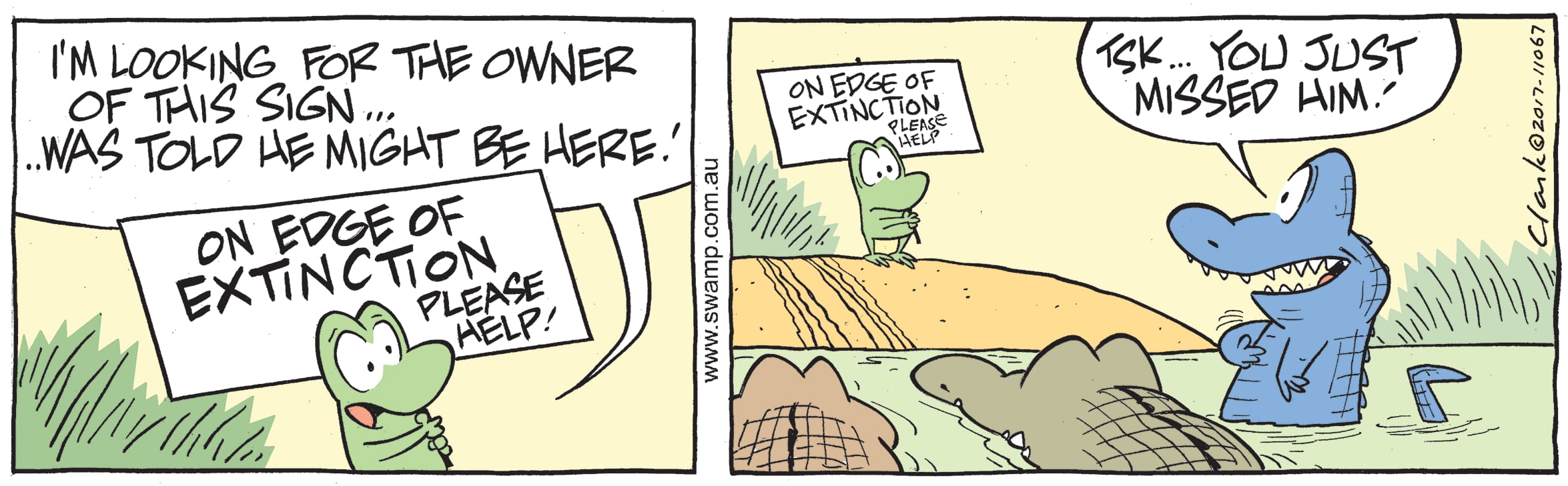 approached Rogue Crocs