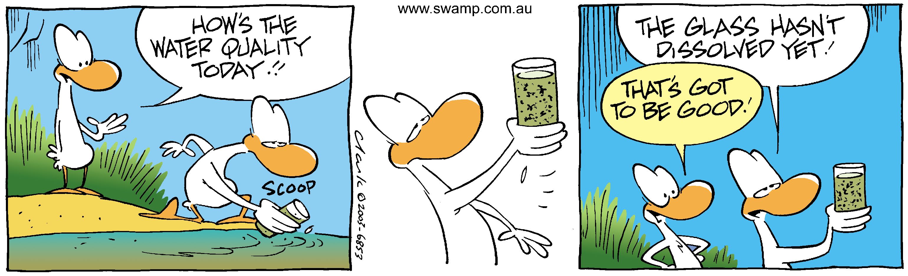 Water Sampling Comic water - Swamp Cartoons