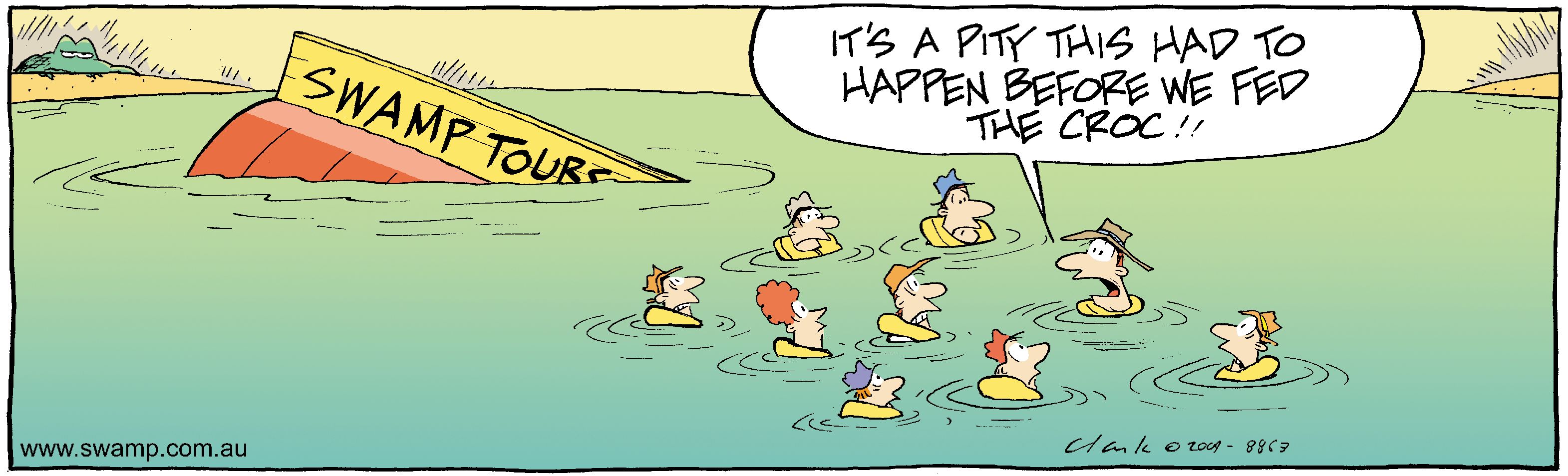 their boat sank