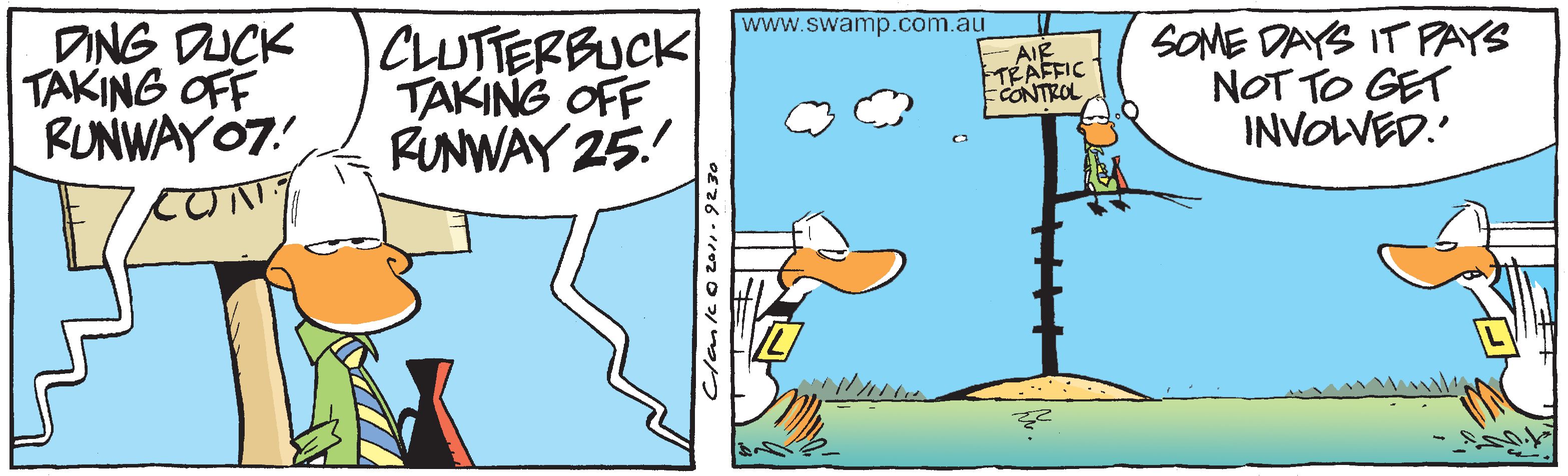 Air Traffic Control Incident Comic - Swamp Cartoons