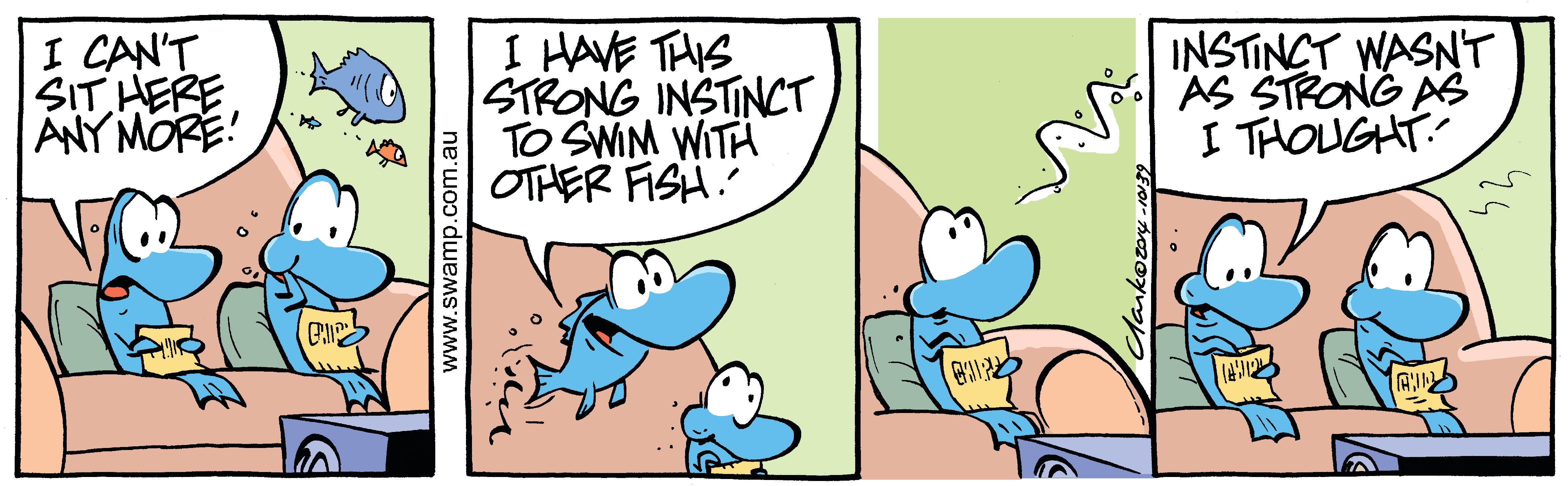 Frog instincts comic