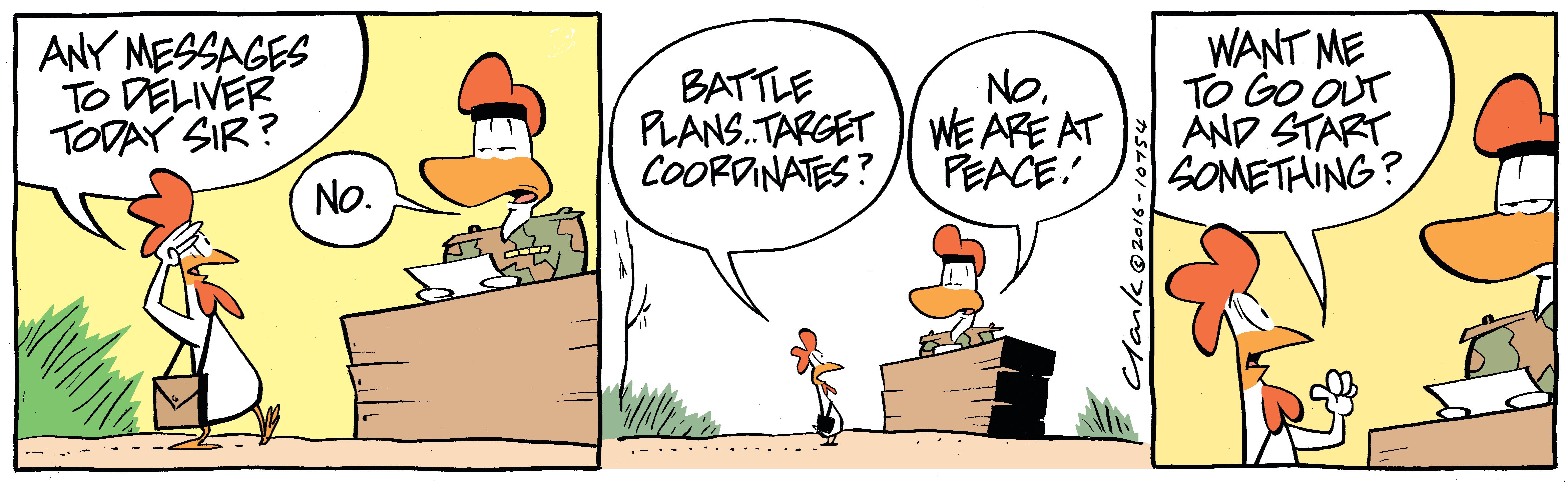 Carrier Pigeon Trouble Comic