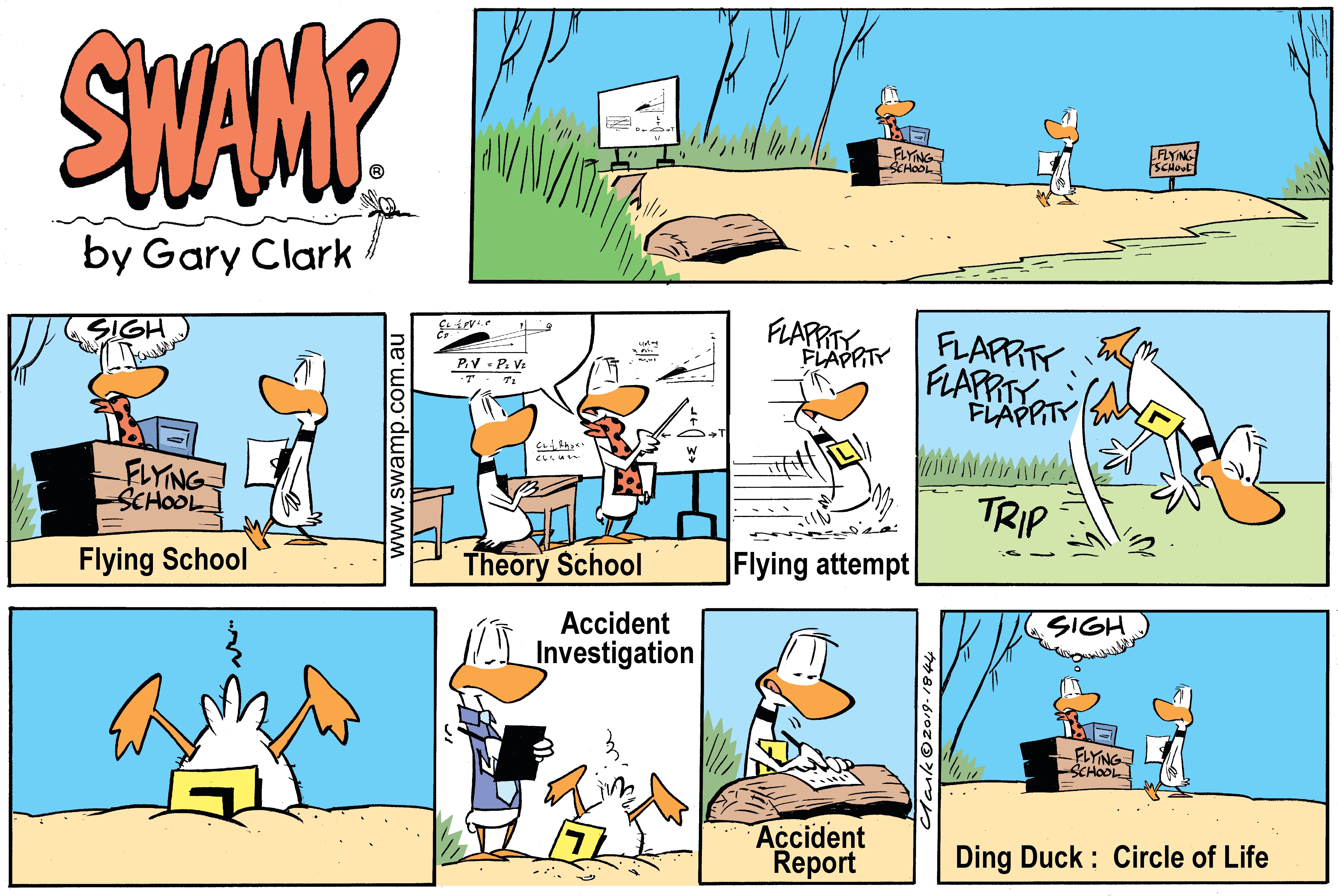 Ding Duck Circle of Life Comic Swamp Cartoons