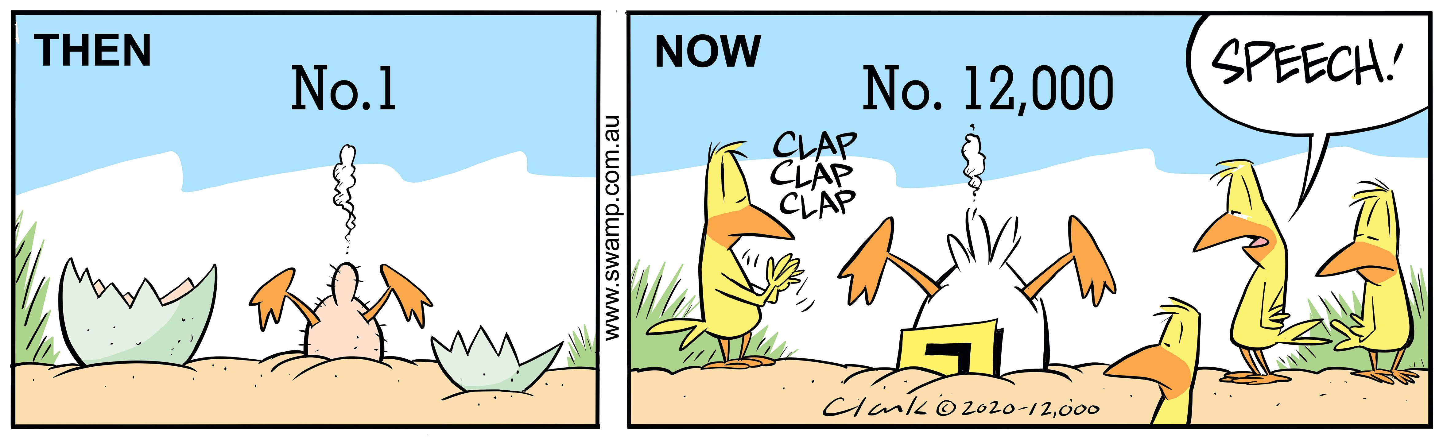 Gary Clark’s 12,000th Daily Swamp Cartoon Gary Clark’s 12,000th Daily Swamp Cartoon