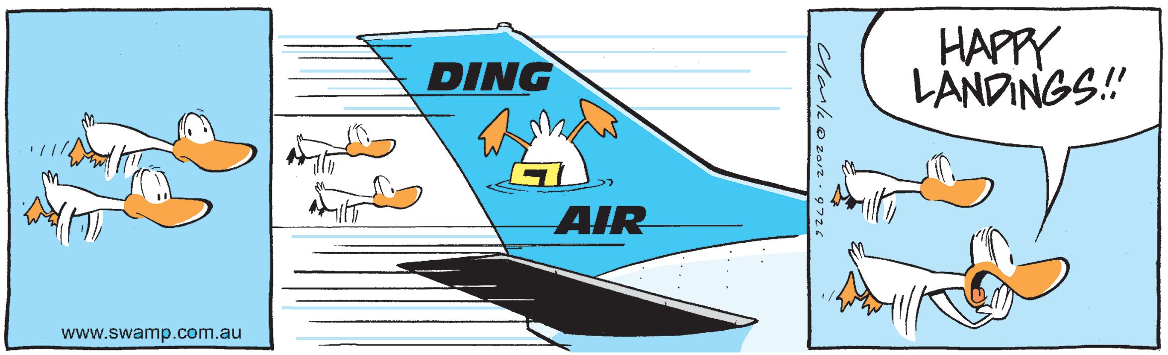 Ding Duck Airline Flying