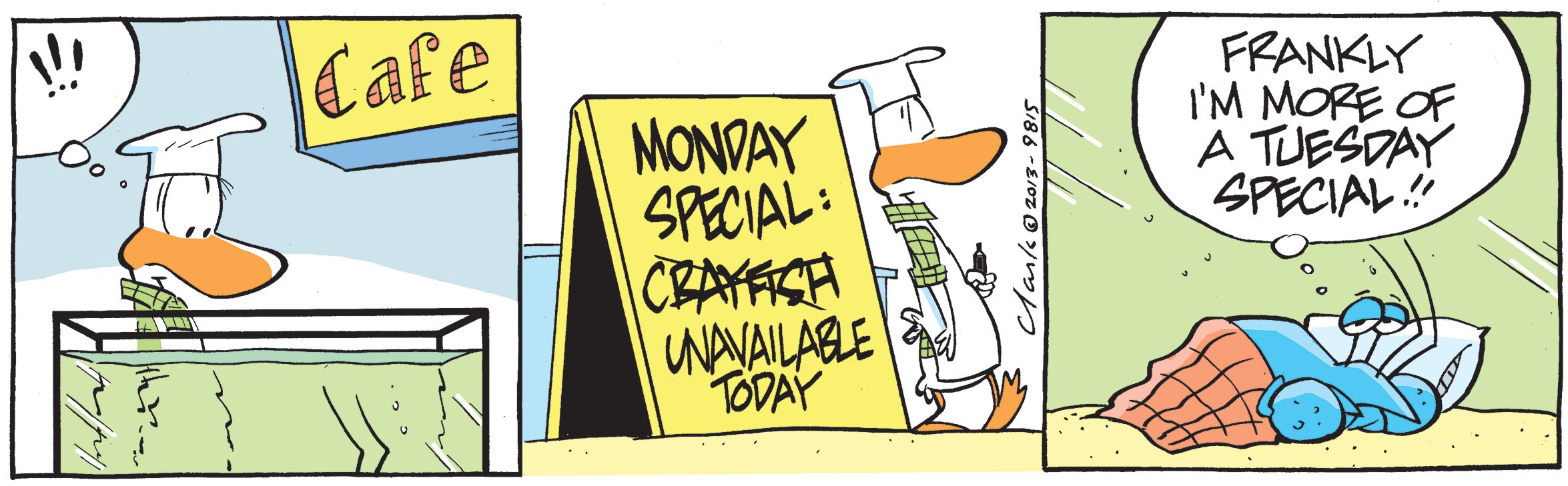 Bob the Crayfish Tuesday Special Comic