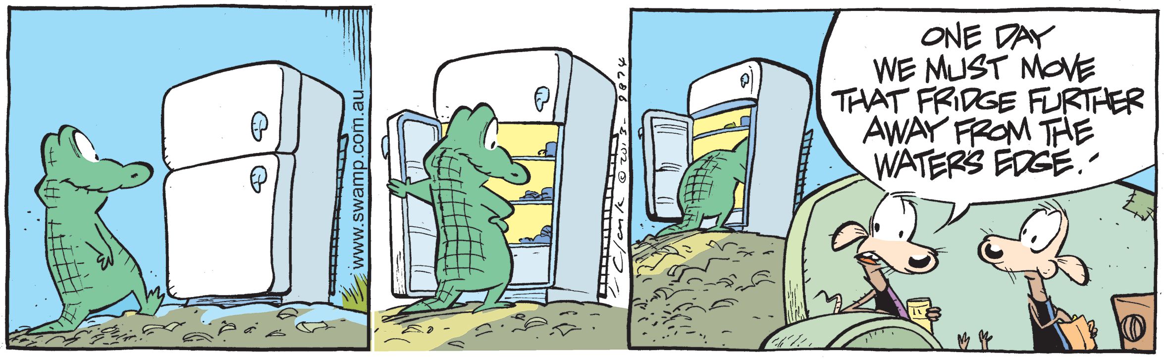 Old Man Croc Fridge Comic