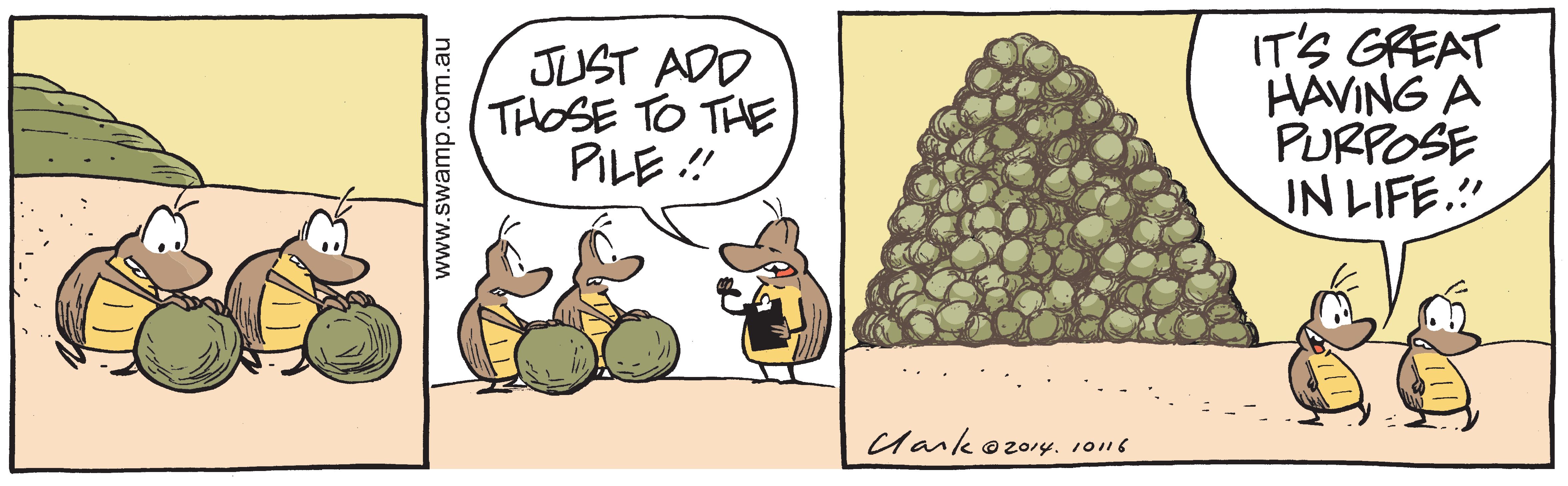Dung Beetle Pile Comic