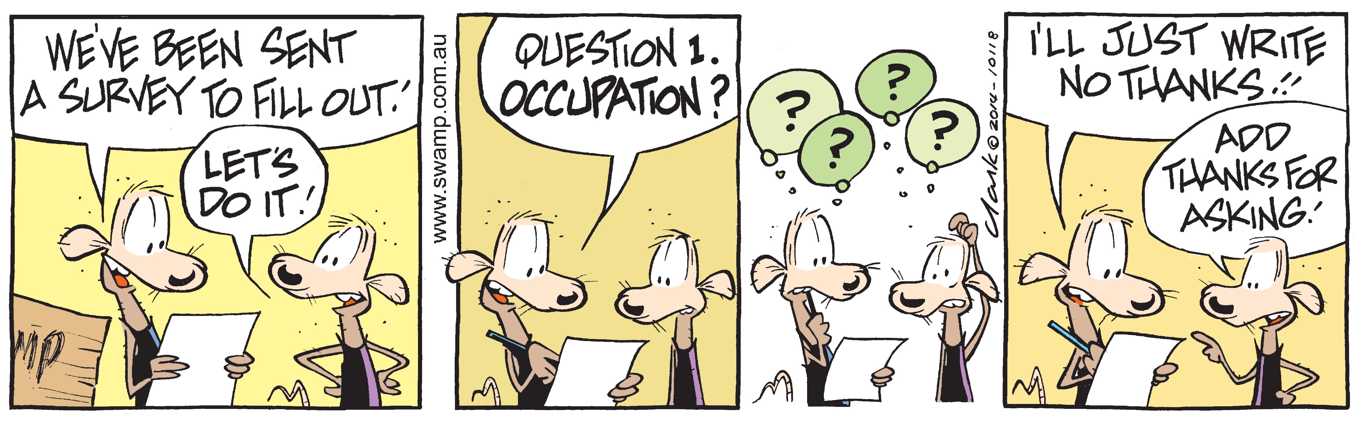 Swamp Rats Occupation Comic