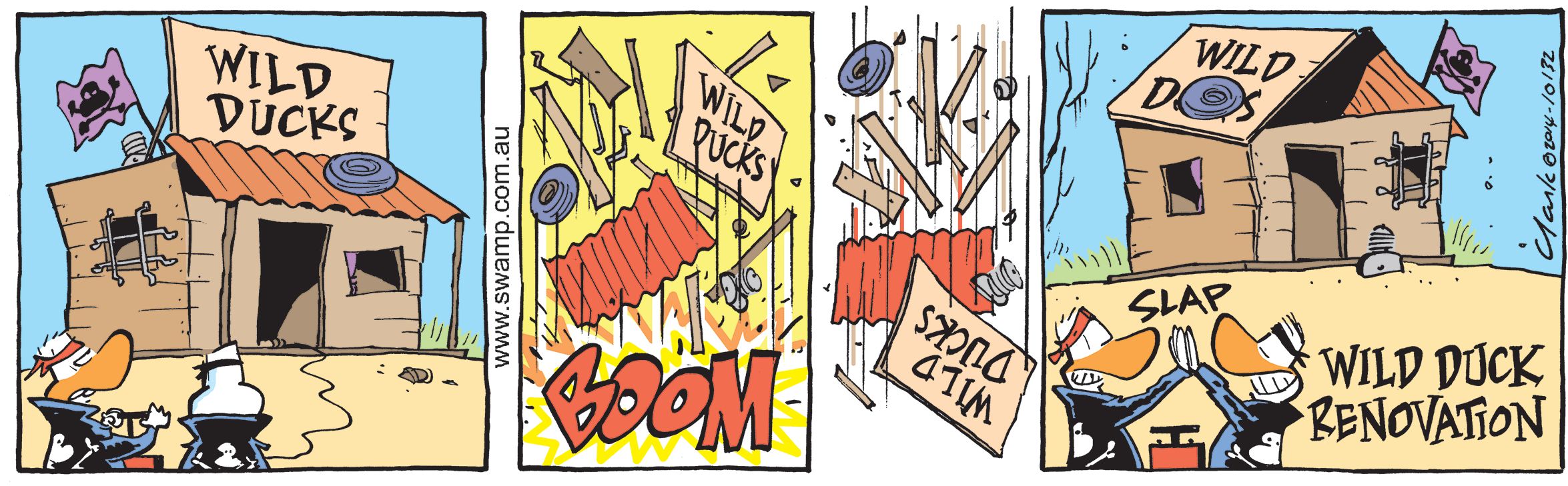 Wild Ducks Renovate Clubhouse Comic
