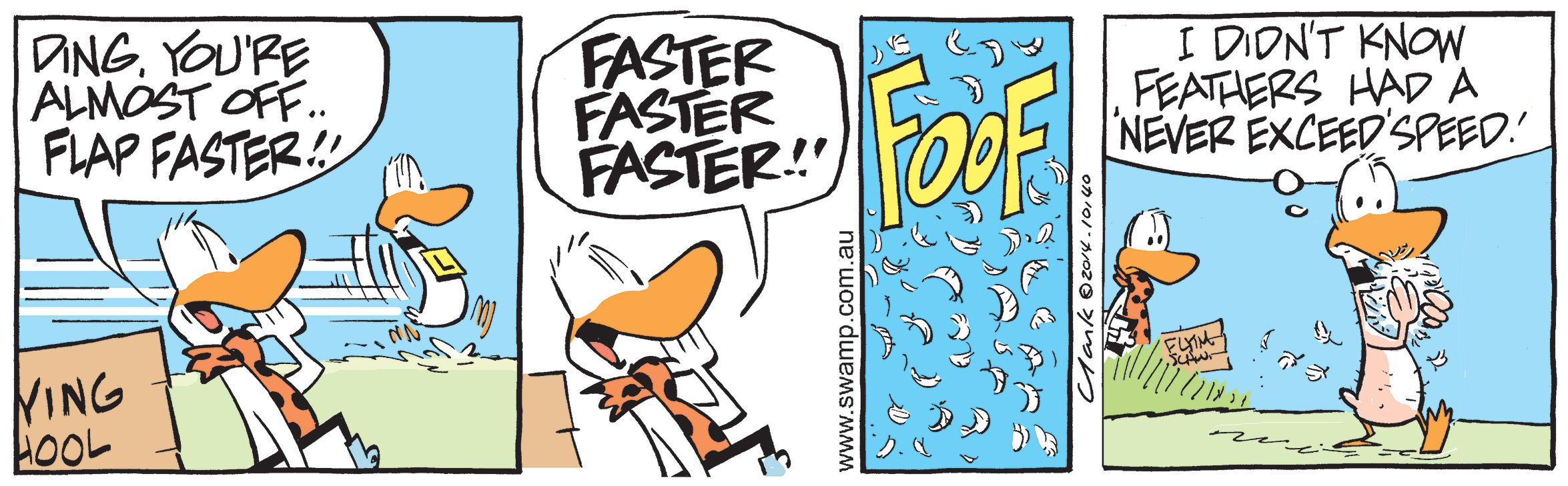 Ding Duck Flap Faster Comic