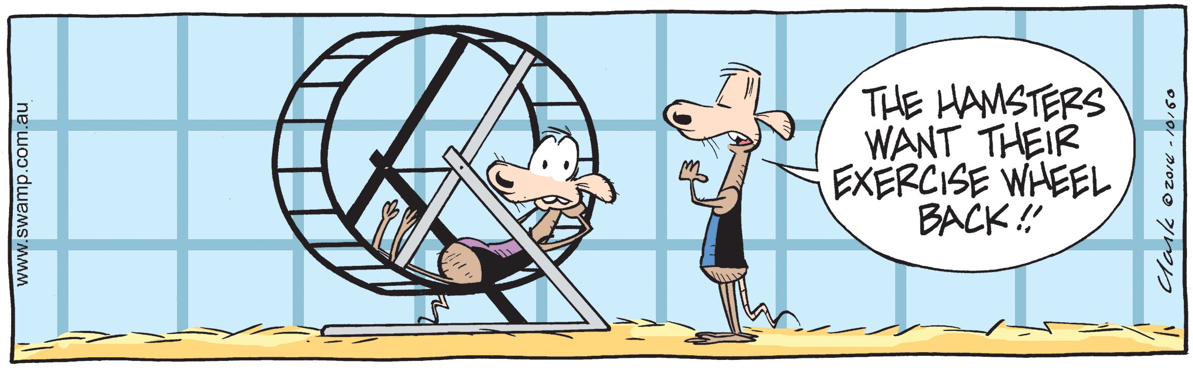 Swamp Rat Hamster Wheel Comic