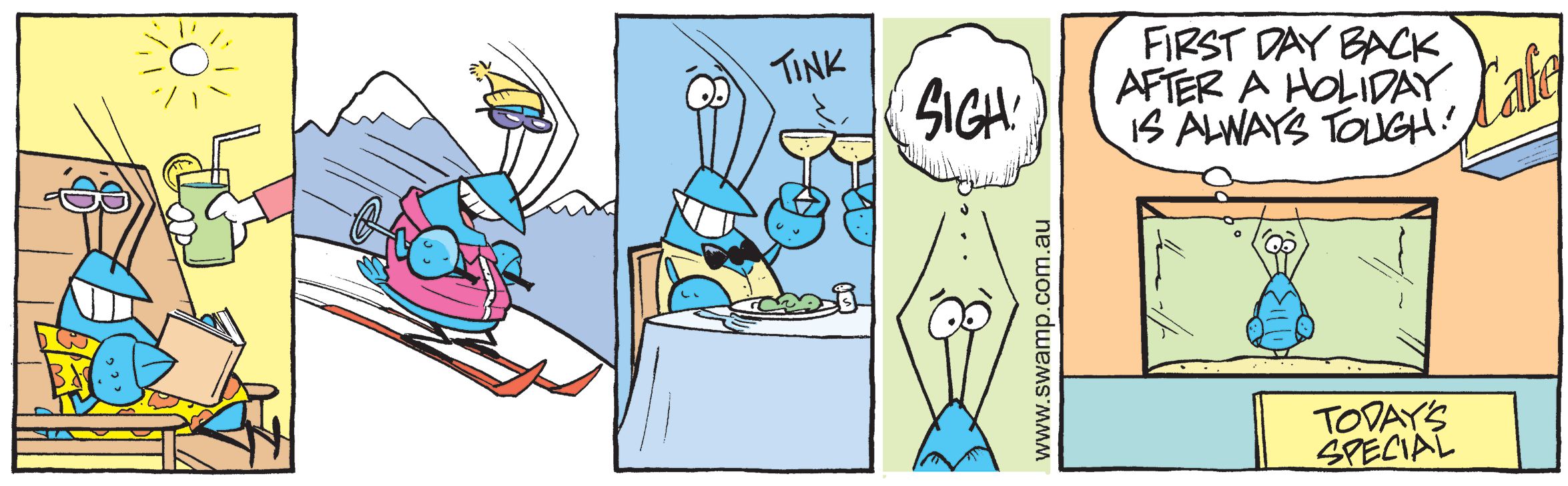 Bob the Crayfish Holidays Comic