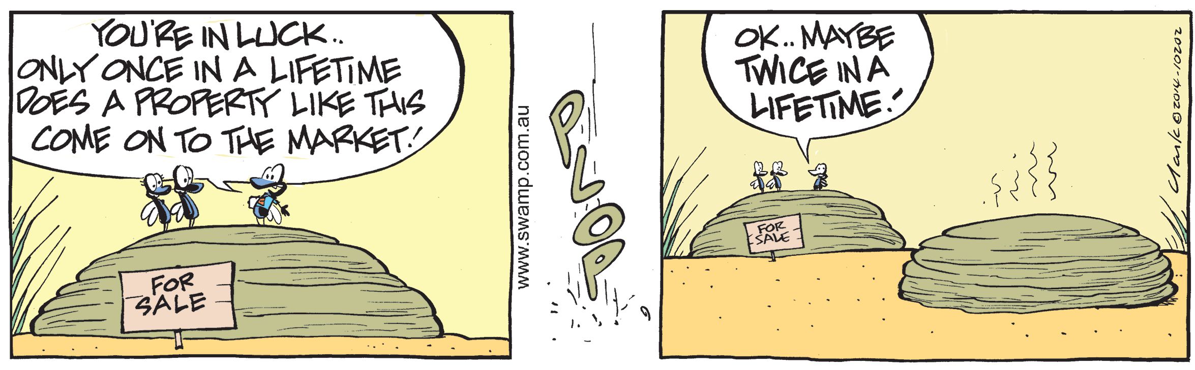 Flies Cowpat Comic
