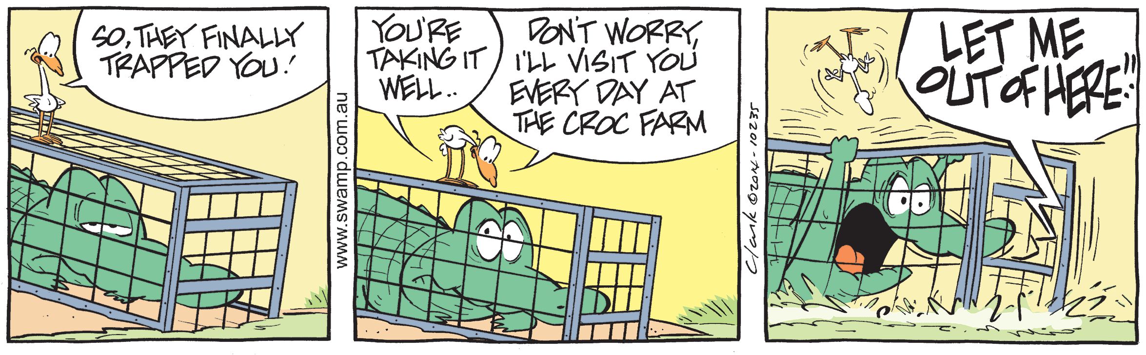 Old Man Croc Trapped Comic