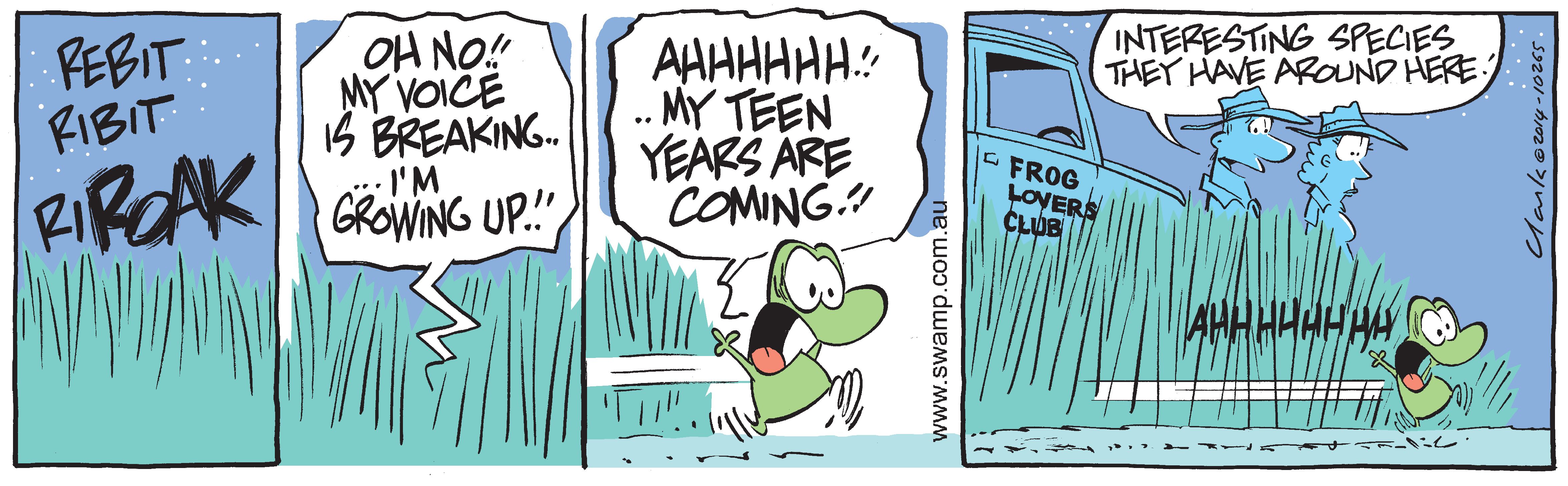 Mort Frog Teenager Comic