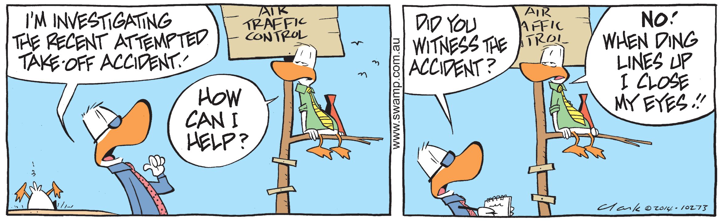Ding Duck Accident Comic