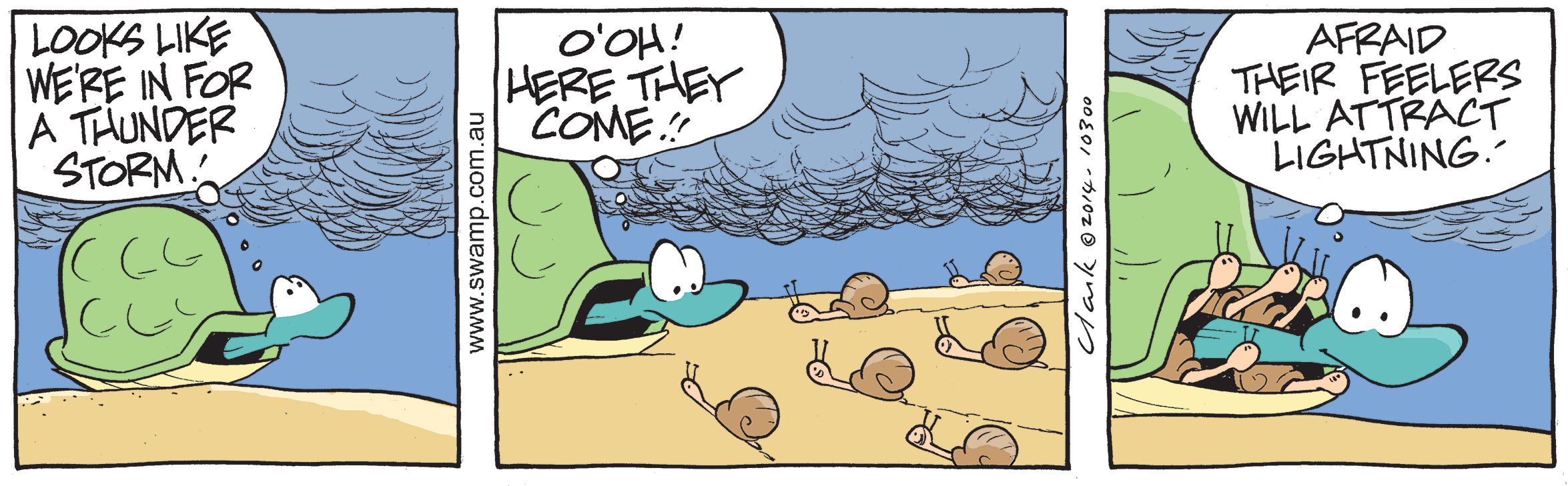 Snails Afraid Comic