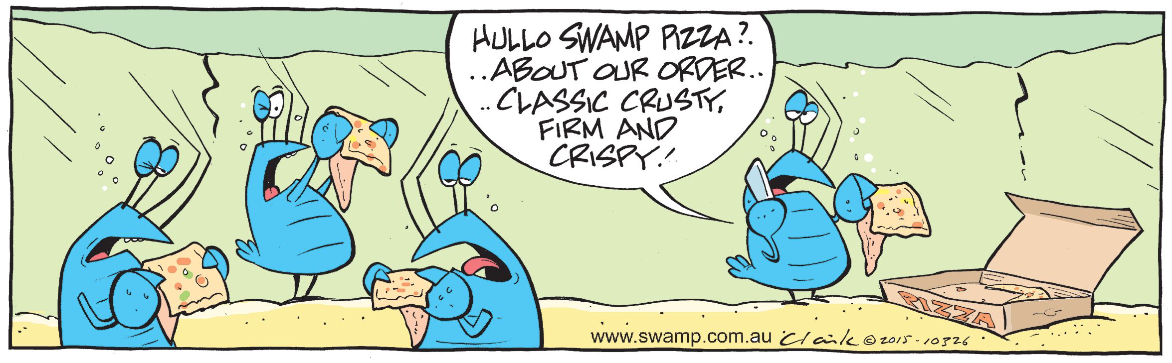 Bob Crayfish Pizza Comic